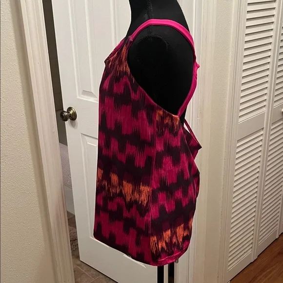The North Face Trailwear Athletic Pink and Orange Tank Top - Picture 2 of 9